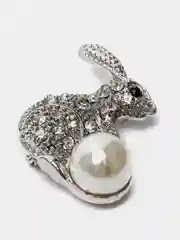Серебряный брошь женская