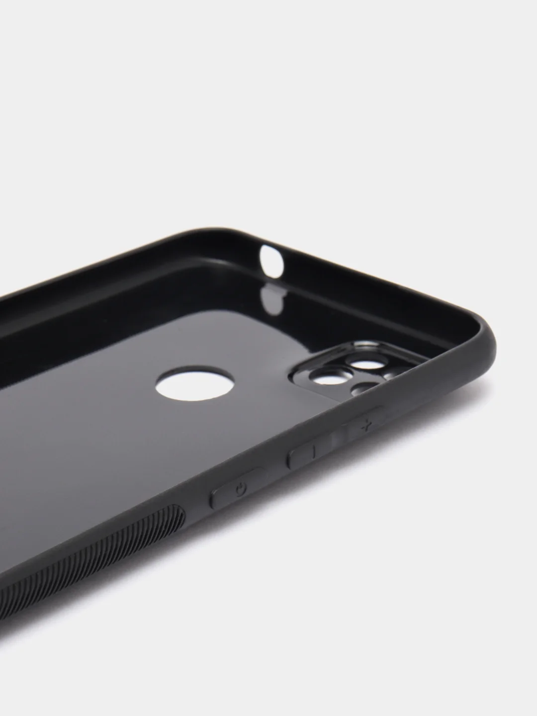 Черный чехол карбон с защитой камеры на XIAOMI REDMI 10A / REDMI 9C