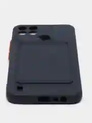 Темно-синий чехол с отделением для пластиковой карточки REALME C21Y