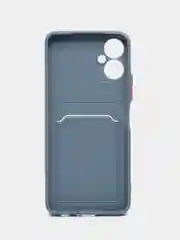 Серый чехол TECNO SPARK 9 PRO с отделением для пластиковой карты и защита камеры
