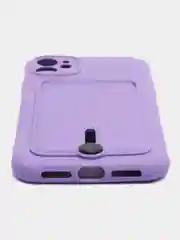 Фиолетовый чехол с карманом для карт для iPhone (Айфон) 11