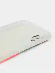 Бордовый силиконовый чехол на Tecno Pova 2 / Текно Пова 2 прозрачный, с рисунком, защита камеры
