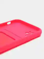 Фуксия чехол с карманом для карт для iPhone (Айфон) 11
