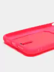 Фуксия чехол с карманом для карт для iPhone (Айфон) 11