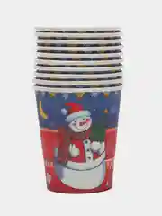 Синий стакан бумажный "Новый год", 0,2 л