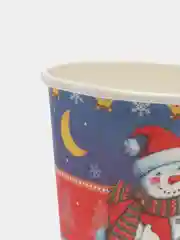 Синий стакан бумажный "Новый год", 0,2 л