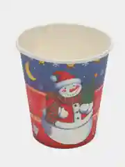 Синий стакан бумажный "Новый год", 0,2 л