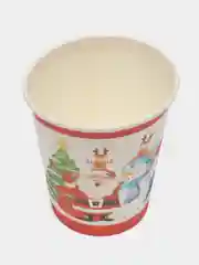 Белый стакан бумажный "Новый год", 0,2 л