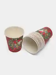 Алый стакан бумажный "Новый год", 0,2 л
