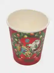 Алый стакан бумажный "Новый год", 0,2 л