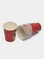 Бордовый стакан бумажный "Новый год", 0,2 л