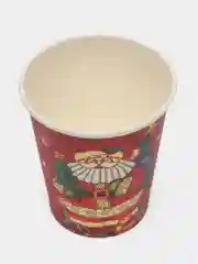 Бордовый стакан бумажный "Новый год", 0,2 л