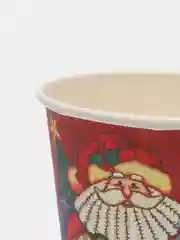 Бордовый стакан бумажный "Новый год", 0,2 л