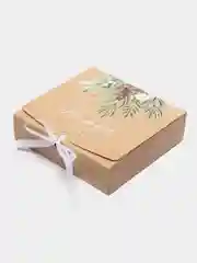 Бежевый новогодняя коробка