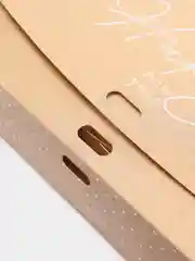 Бежевый новогодняя коробка