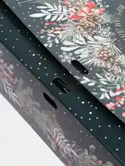 Синий меланж коробка новогодняя