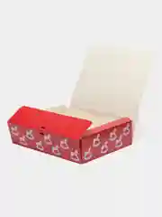 Бордовый коробка новогодняя
