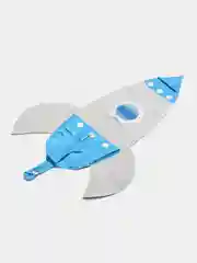 Синий шар воздушный Ракета 4D