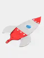 Красный шар воздушный Ракета 4D