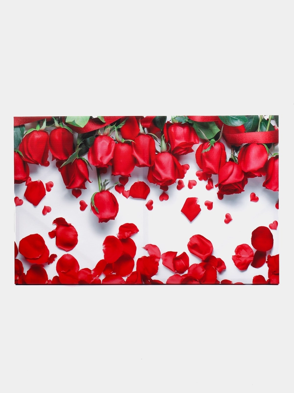 Картина на холсте "Алые розы", 90 х 55 см