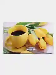 Картина на холсте "Желтые тюльпаны", 90 х 55 см