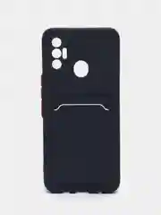 Темно-синий чехол с отделением для пластиковой карточки TECNO SPARK 7
