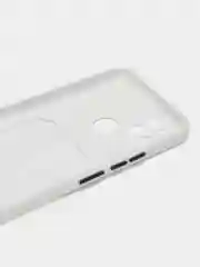 Белый чехол с отделением для пластиковой карточки REALME C21Y