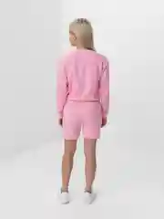 Конфетный костюм с шортами женский