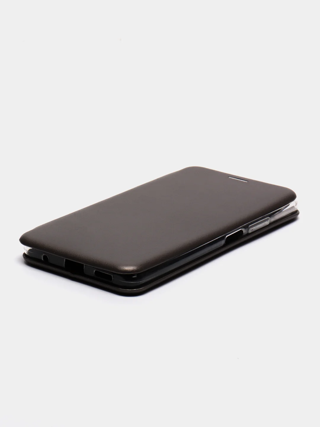 Серебряный чехол-книжка Xiaomi Redmi Note 10 Pro