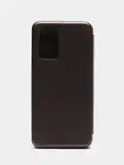 Серебряный чехол-книжка Xiaomi Redmi Note 10 Pro