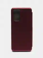 Багровый чехол-книжка Xiaomi Redmi Note 10 Pro