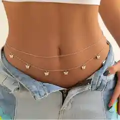 Черный цепочка на талию