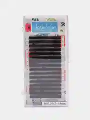 Ресницы для наращивания черные Lash&Go, микс, 16 линий