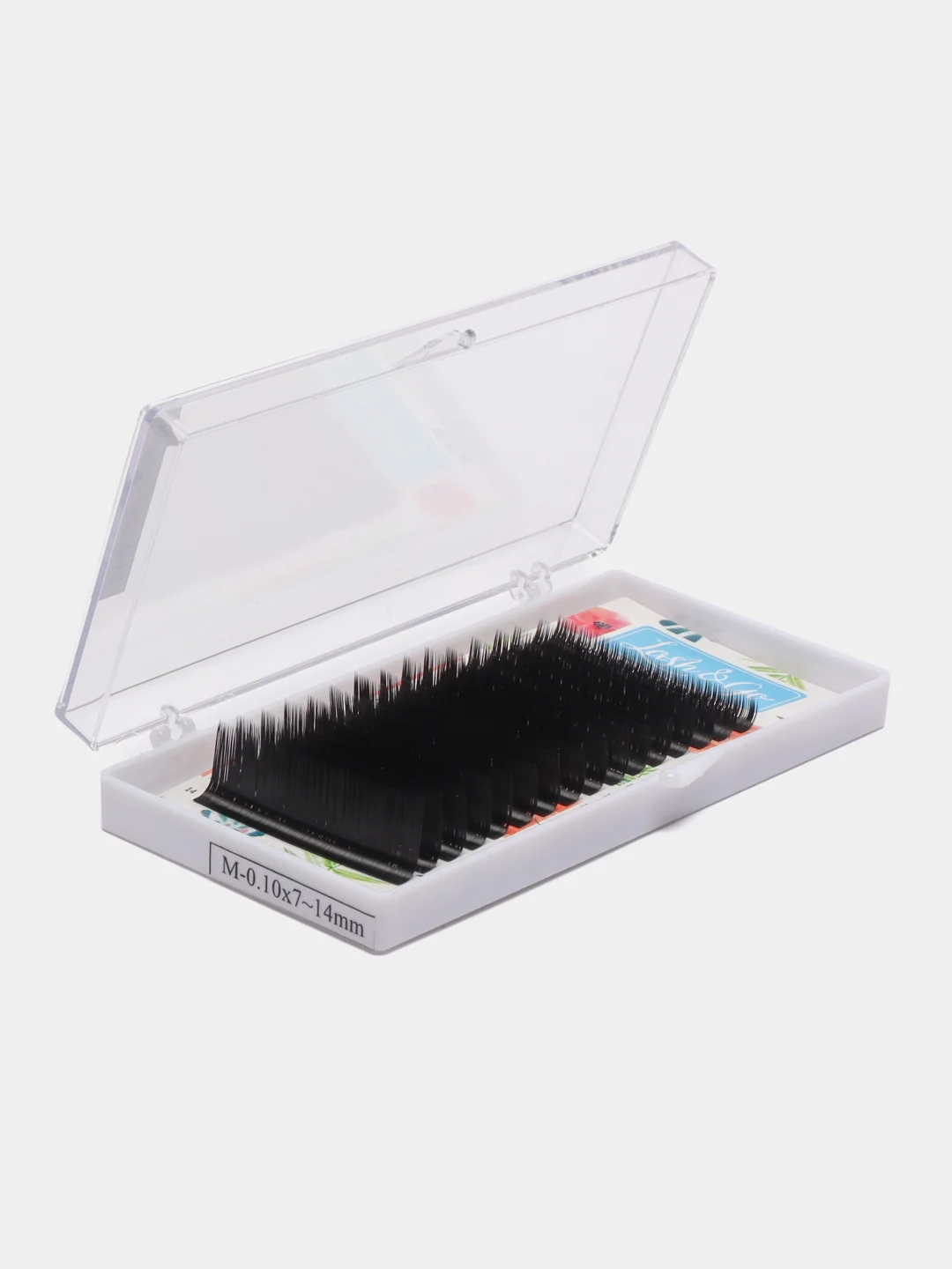 Ресницы для наращивания черные Lash&Go, микс, 16 линий