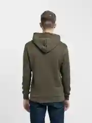 Зелёный хаки худи мужское с начесом
