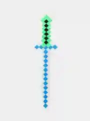Лайм меч Minecraft, световой, алмазный, с подсветкой и звуковыми эффектами, 58 см