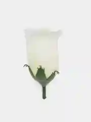 Белый искусственный цветок, бутон розы