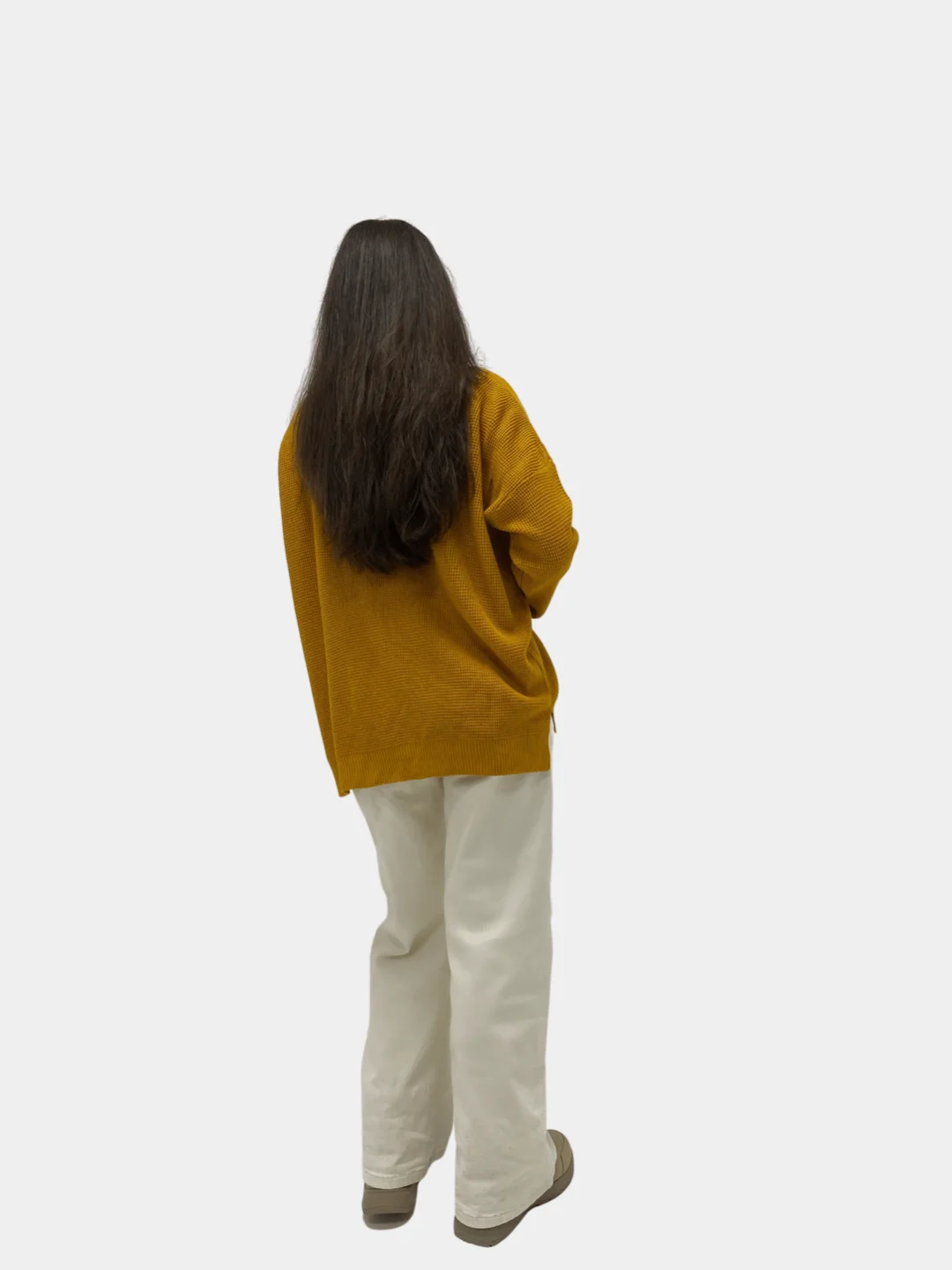 Горчичный теплый свитшот женский, с капюшоном, oversize