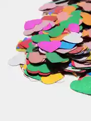 Прозрачный конфетти круглой формы металик