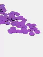 Аметистовый конфетти круглой формы металик