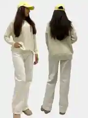 Молочный теплый свитшот женский, с капюшоном, oversize