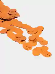Оранжевый конфетти круглой формы металик