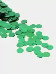 Бирюзовый конфетти круглой формы металик