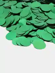 Бирюзовый конфетти круглой формы металик