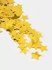 Желтый конфетти круглой формы металик