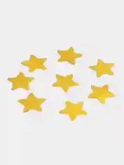 Желтый конфетти круглой формы металик
