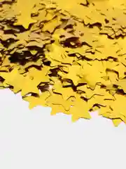 Желтый конфетти круглой формы металик