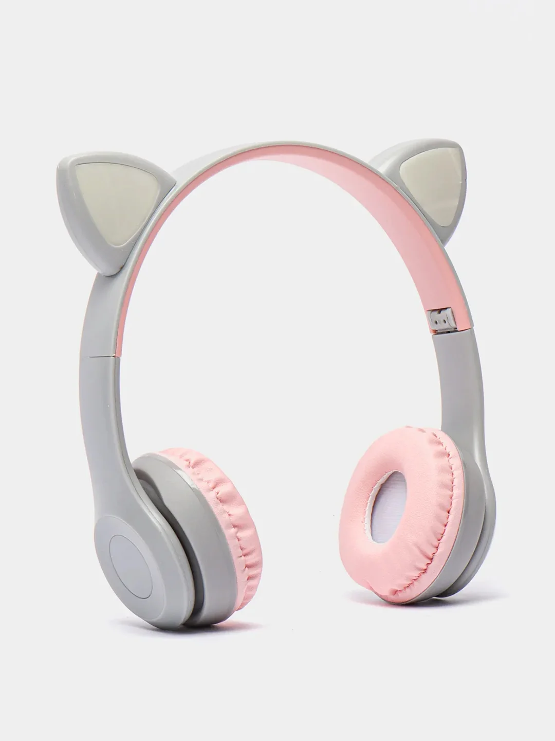 Розовый наушники беспроводные, Bluetooth, с кошачьими светящимися ушками, Cat Ear P47 M