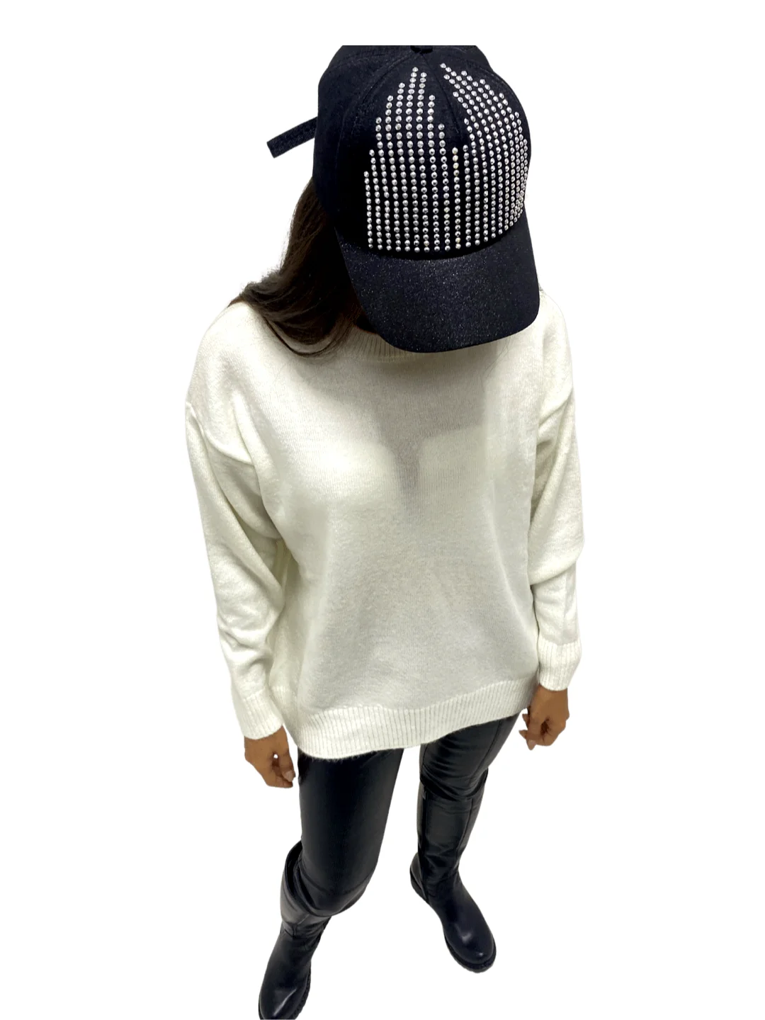 Белый теплый свитшот женский, с капюшоном, oversize
