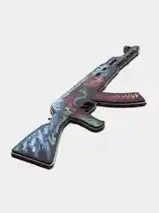 Бордовый деревянный автомат АК-47 КС ГО /  CS GO